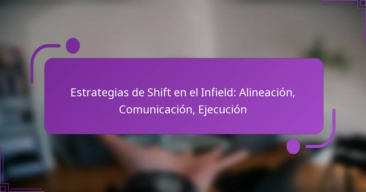 Estrategias de Shift en el Infield: Alineación, Comunicación, Ejecución